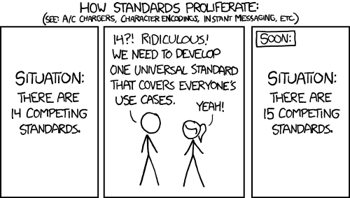 Too many standards - XKCD